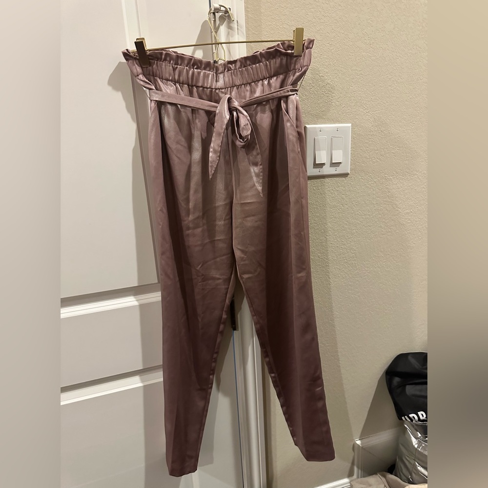 Pink shimmer pants